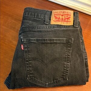 511 Levi's Faded Black Straight Jeans for Men